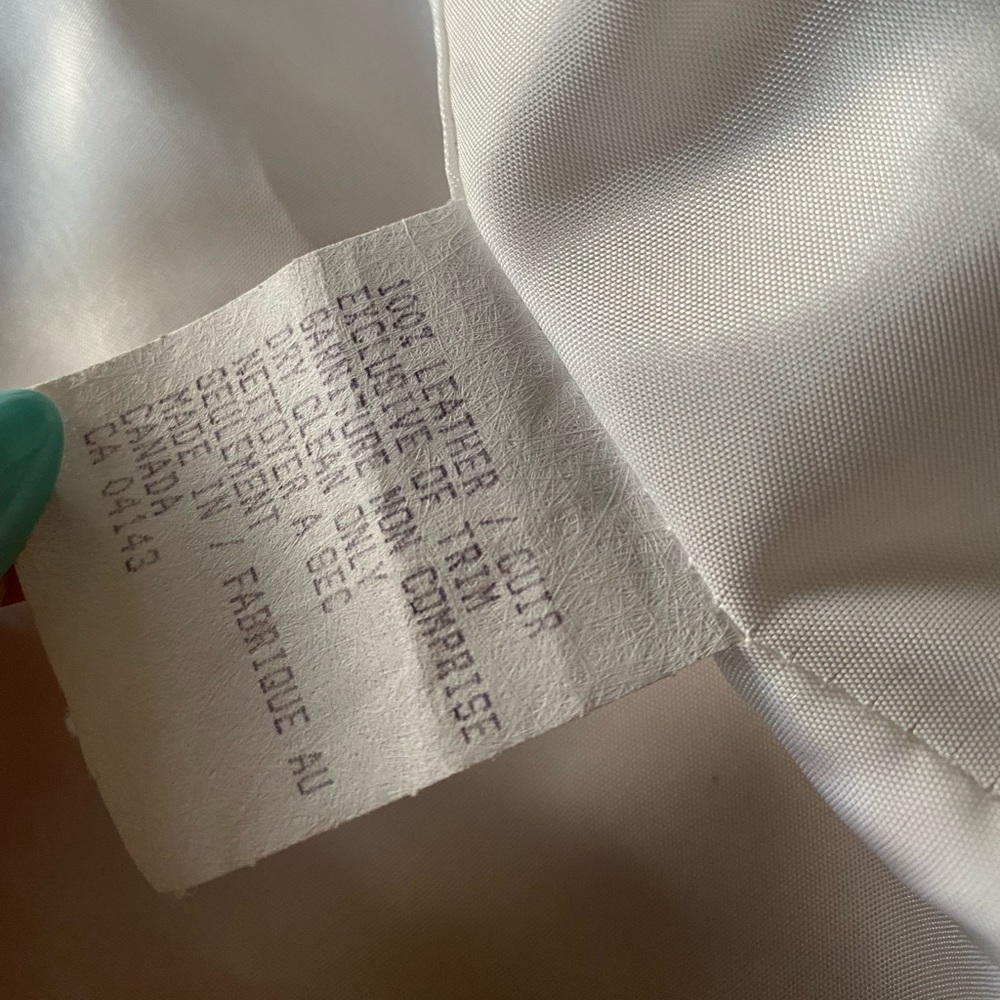 Vintage Neto White Leather Vest - Picture 5 of 7